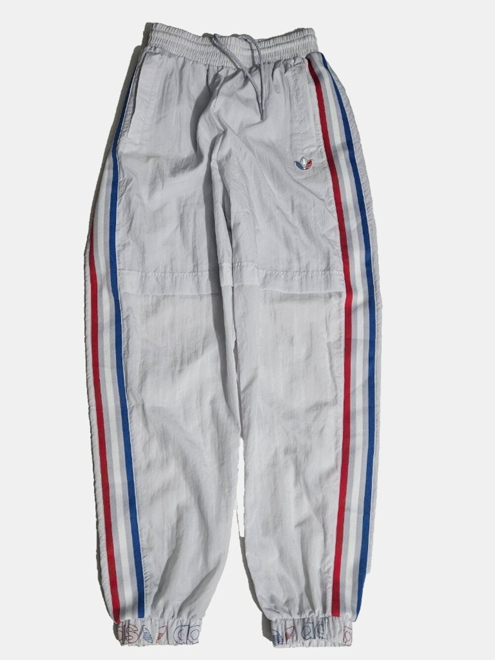 Womens Adidas Adicolor Trefoil Japona Track Jogger Pants Size XS Blue Red GT8467